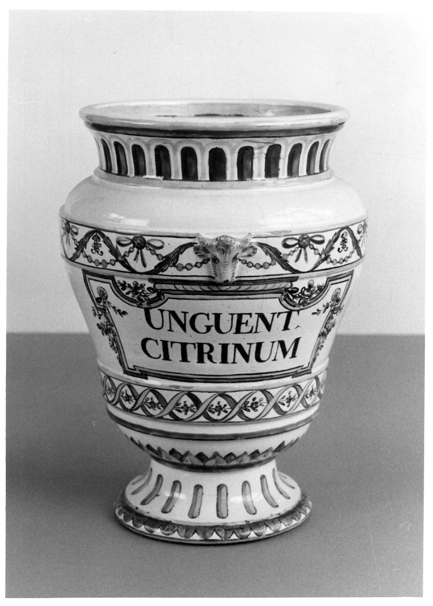 emblema della città di Torino (albarello, elemento d'insieme) di Rossetti Manifattura (fine sec. XVIII)