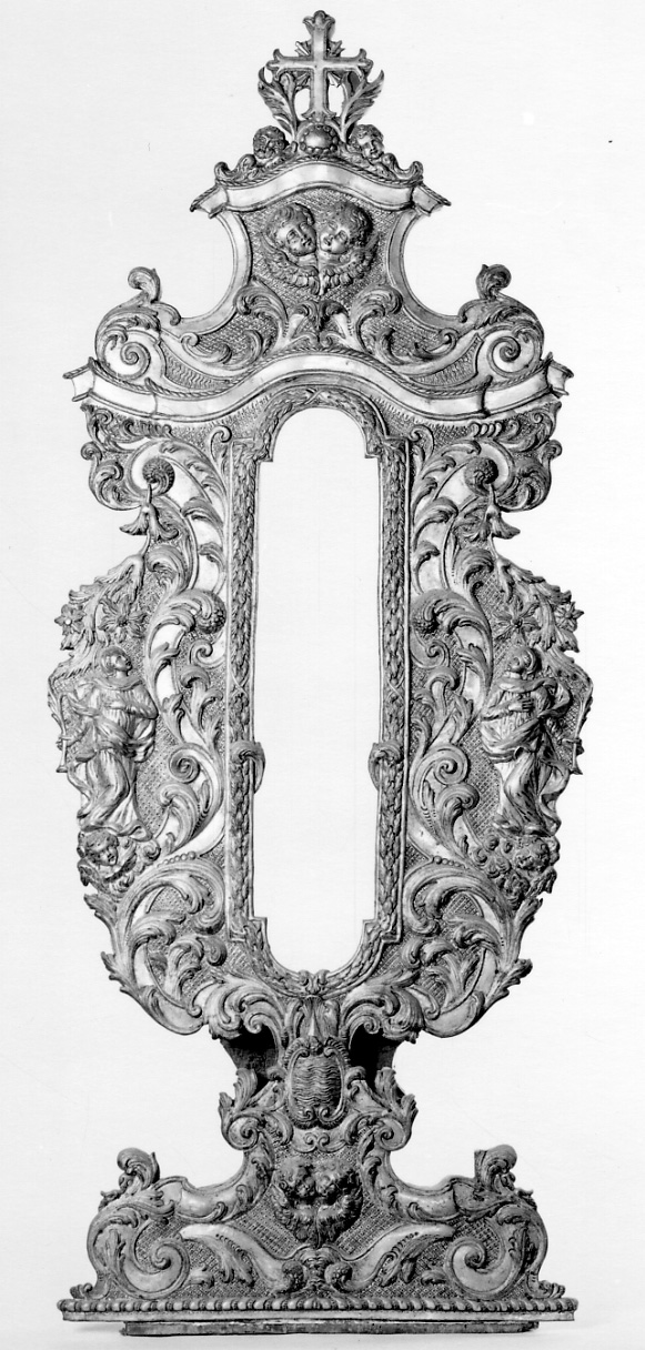 reliquiario - a ostensorio, serie - bottega lombardo-piemontese (seconda metà sec. XVII)