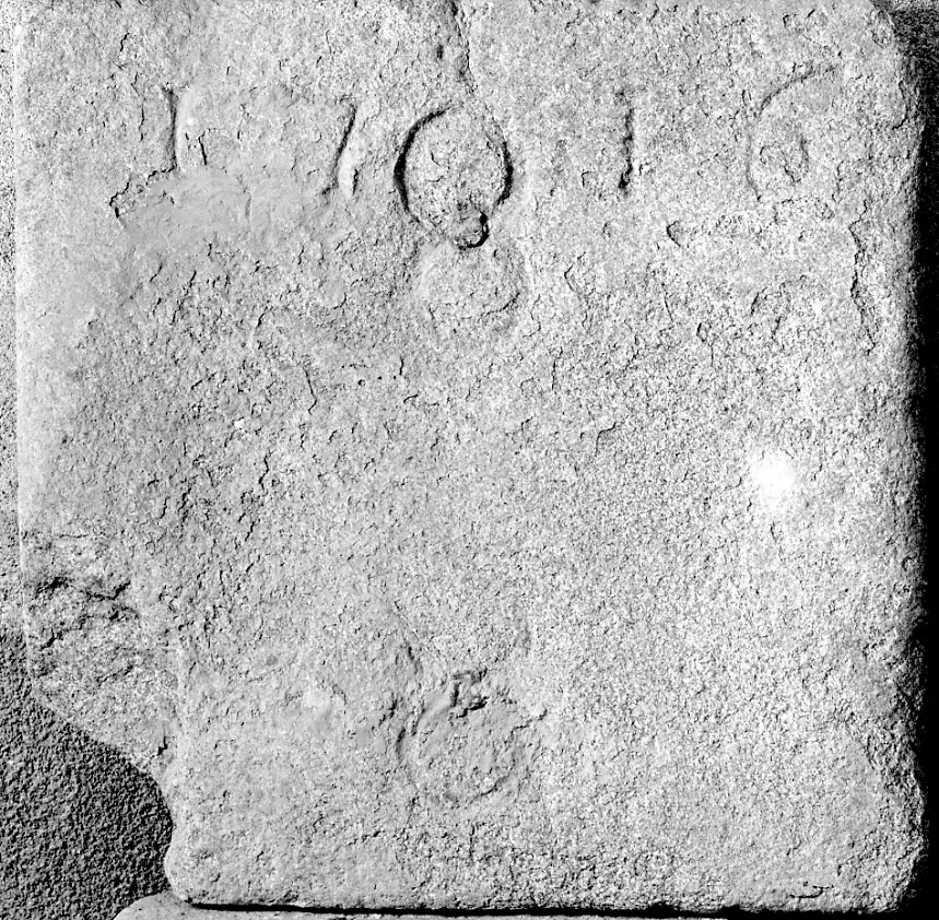 lapide documentaria, opera isolata - ambito della Valsessera (primo quarto sec. XVIII)