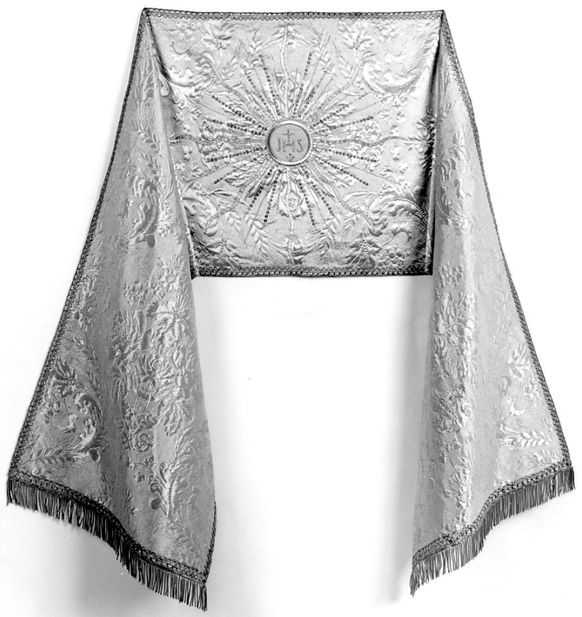 velo omerale, elemento d'insieme - manifattura italiana (prima metà sec. XX)