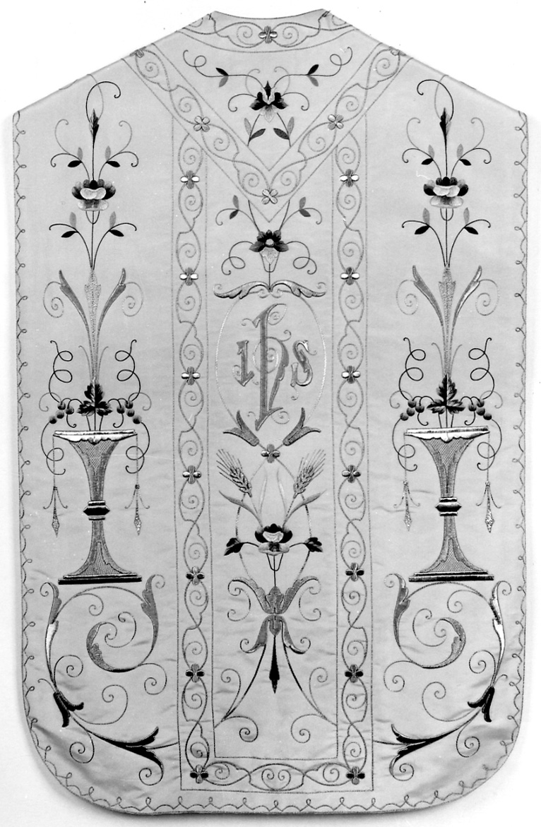 monogramma cristologico (pianeta, elemento d'insieme) - manifattura italiana (prima metà sec. XX)