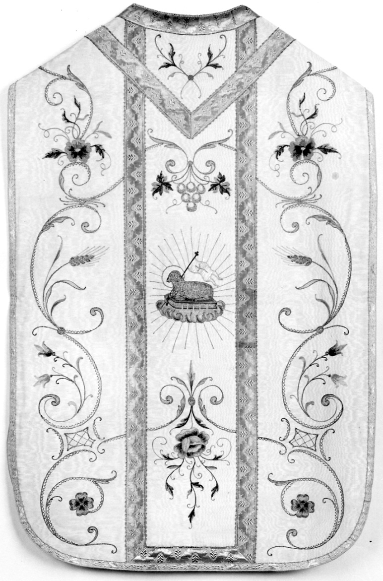 Agnus Dei (pianeta, elemento d'insieme) - manifattura italiana (sec. XIX)