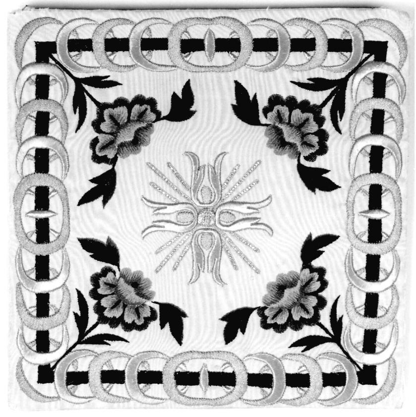 custodia per patena, elemento d'insieme - manifattura italiana (prima metà sec. XIX)