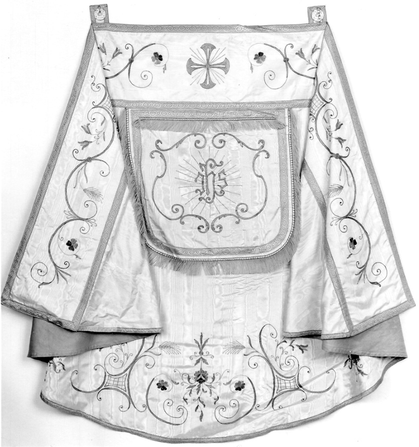 monogramma cristologico (piviale, elemento d'insieme) - manifattura italiana (prima metà sec. XX)