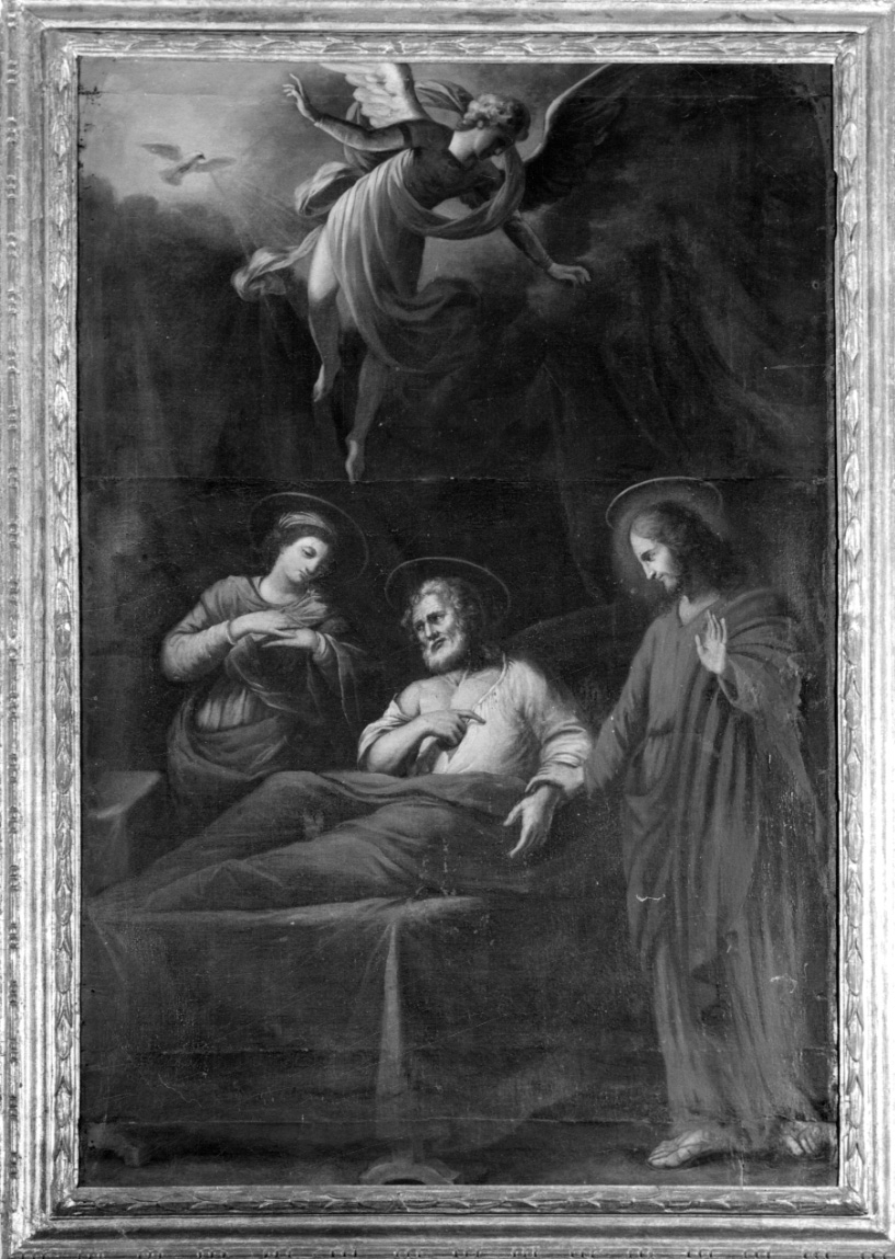 MORTE DI SAN GIUSEPPE (dipinto, opera isolata) - ambito piemontese (terzo quarto sec. XVII)