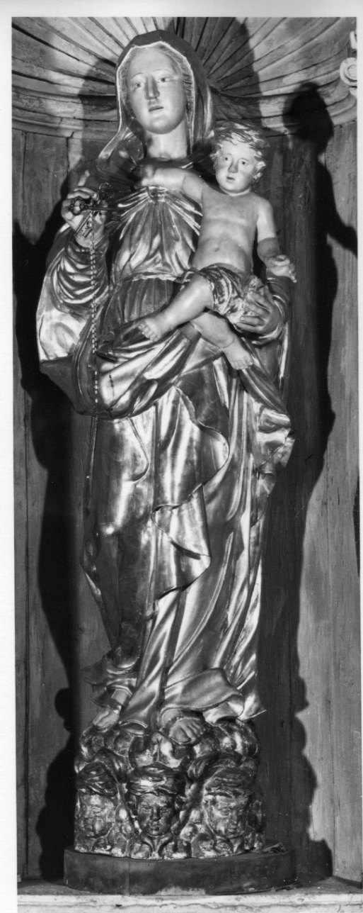 MADONNA DEL ROSARIO (statua processionale, opera isolata) - bottega piemontese (prima metà sec. XVIII)