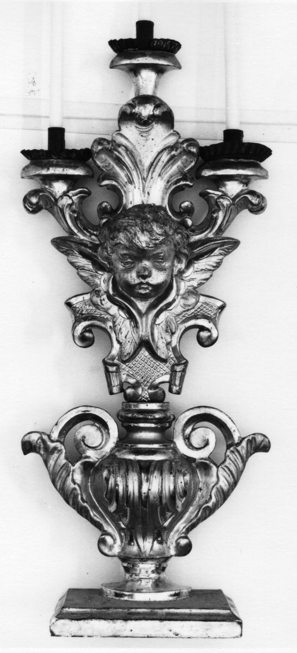 portacandelabro, serie - manifattura piemontese (sec. XIX)