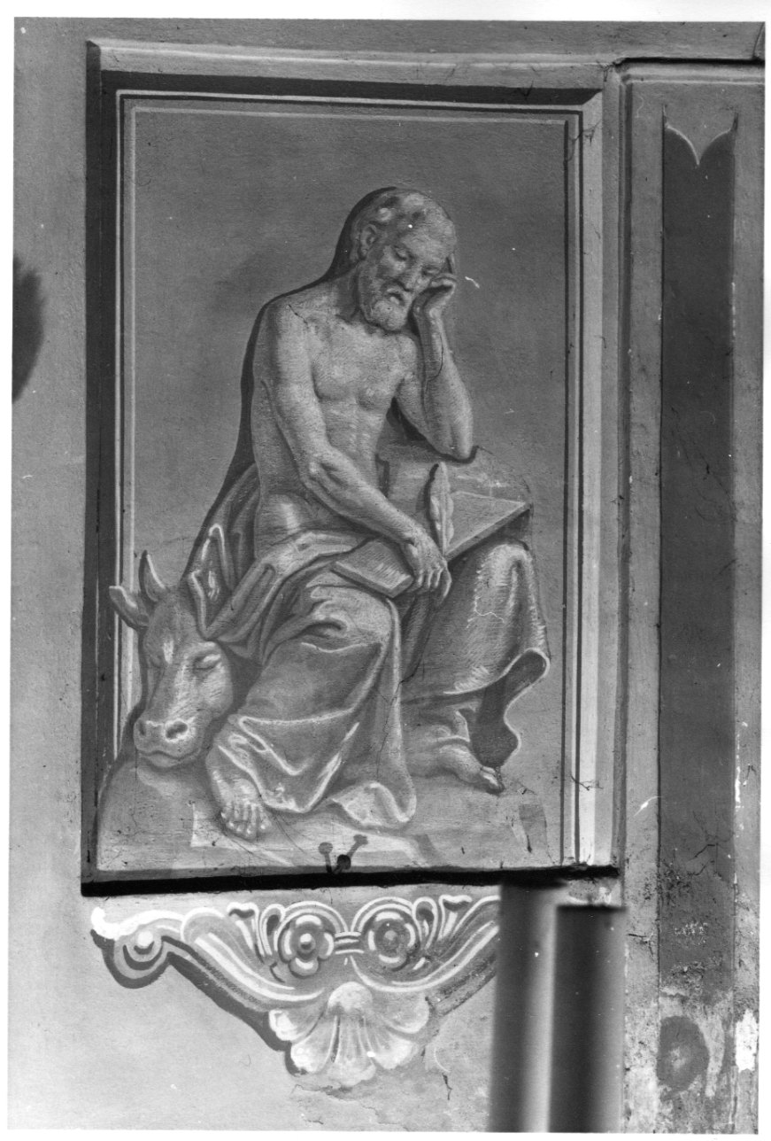 SAN LUCA (dipinto murale) di Vinaj Andrea (terzo quarto sec. XIX)