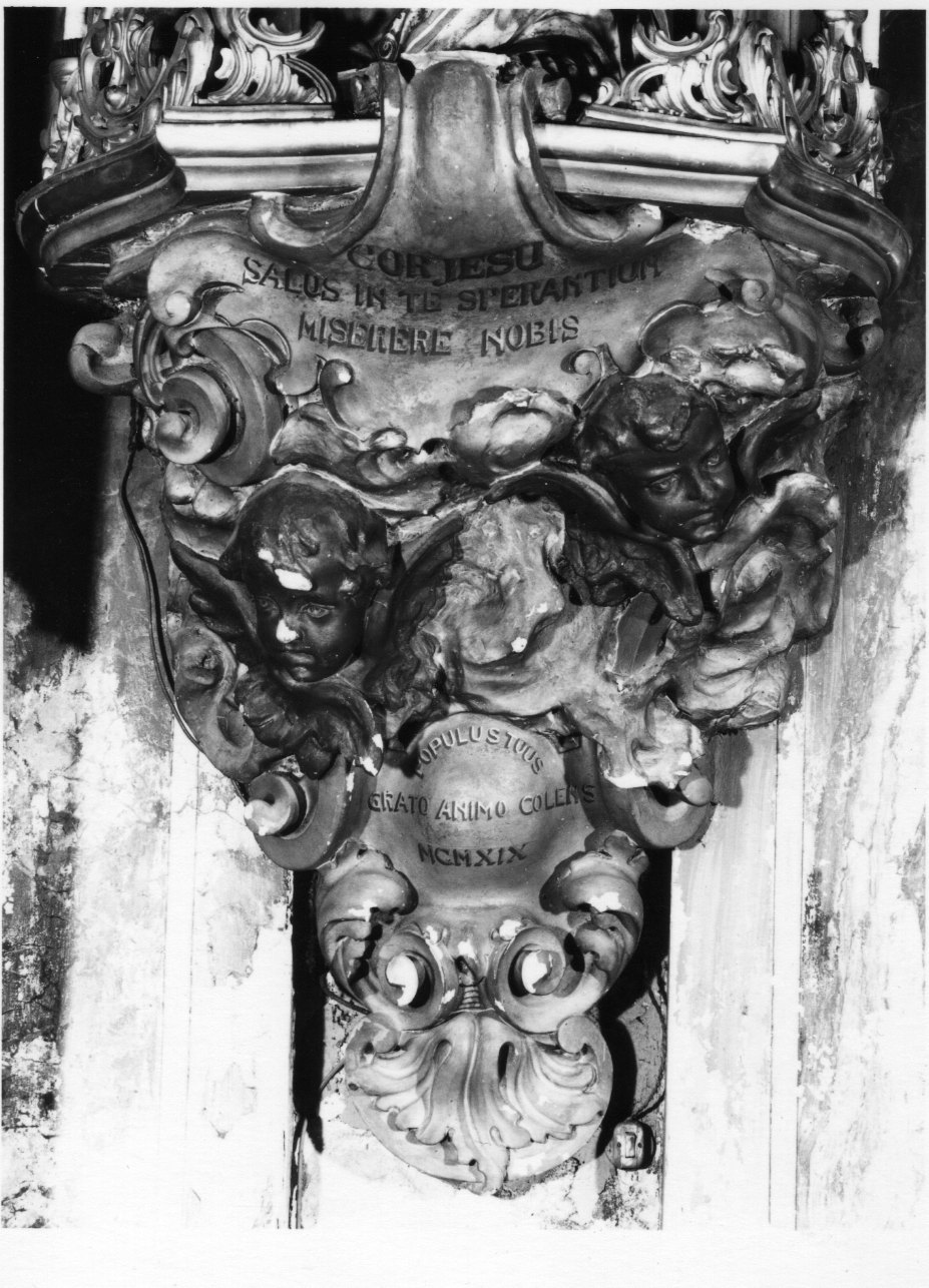 mensola, serie - bottega piemontese (primo quarto sec. XX)