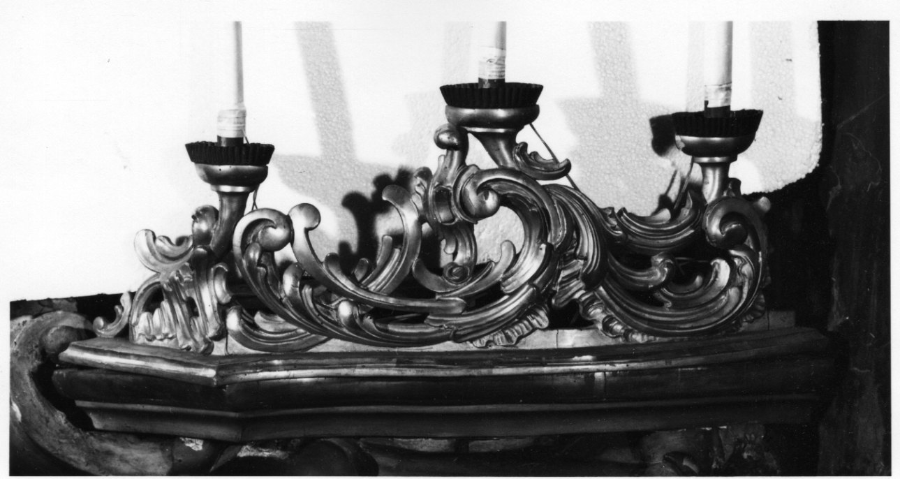 candeliere d'altare, serie - bottega piemontese (prima metà sec. XX)