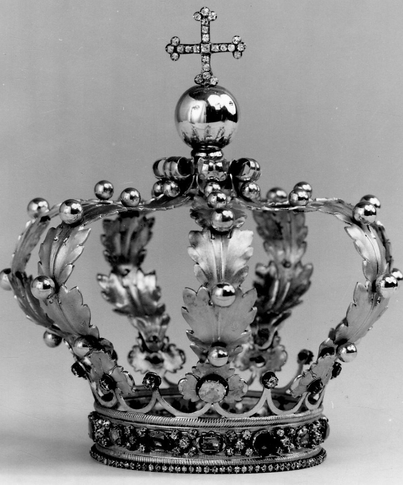 corona da statua, opera isolata - bottega piemontese (sec. XIX)