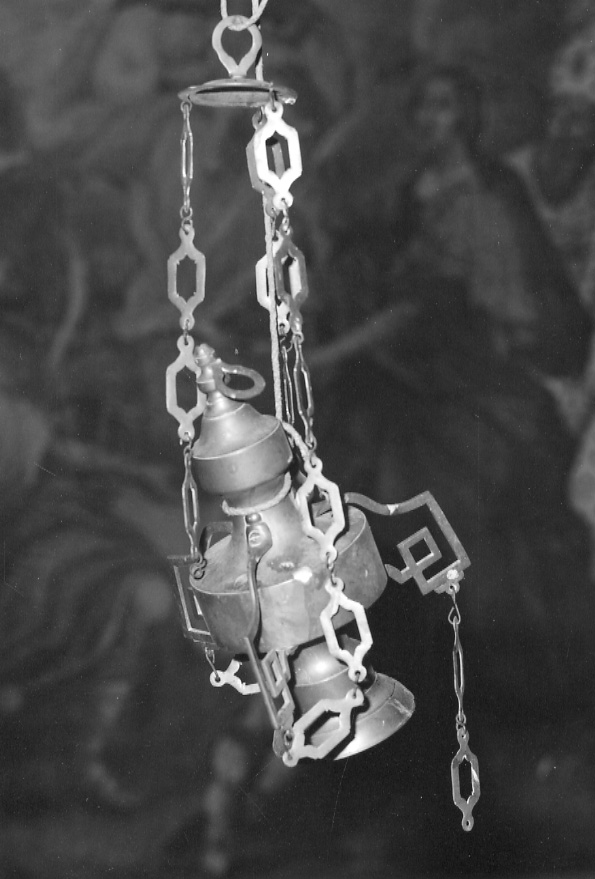 lampada pensile, opera isolata - ambito piemontese (prima metà sec. XIX)