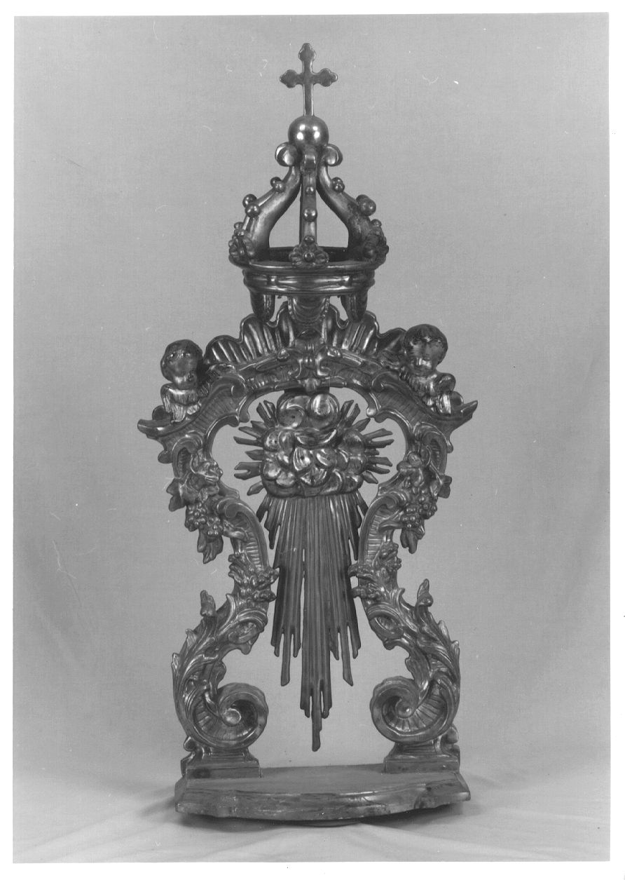 tronetto per esposizione eucaristica, opera isolata - bottega piemontese (prima metà sec. XVIII)