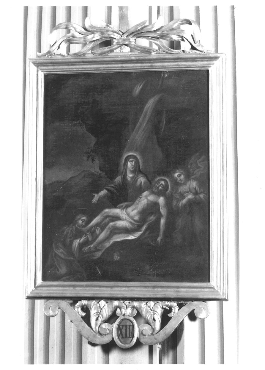stazione XIII: Gesù deposto dalla croce (dipinto) - ambito piemontese (secc. XVII/ XVIII)