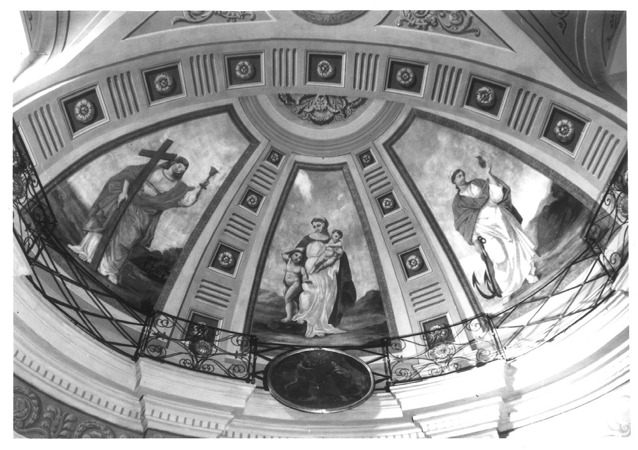 Virtù Teologali (decorazione pittorica, elemento d'insieme) - ambito piemontese (prima metà sec. XIX)