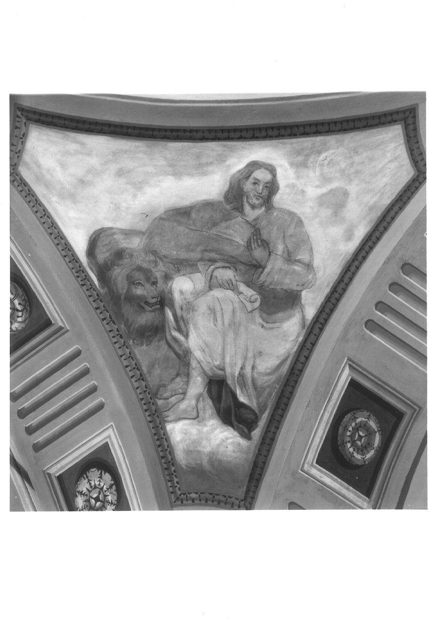 San Marco Evangelista (decorazione pittorica, elemento d'insieme) - ambito piemontese (prima metà sec. XIX)