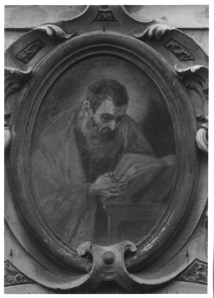 San Tommaso apostolo (dipinto murale, opera isolata) di Lajolo Lorenzo (primo quarto sec. XX)
