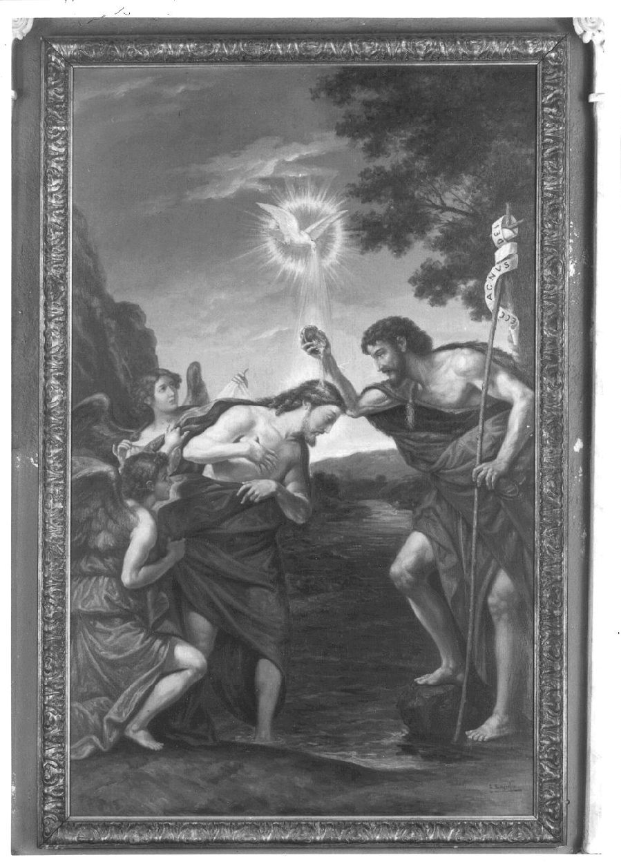 BATTESIMO DI CRISTO (dipinto, opera isolata) di Lajolo Lorenzo (primo quarto sec. XX)