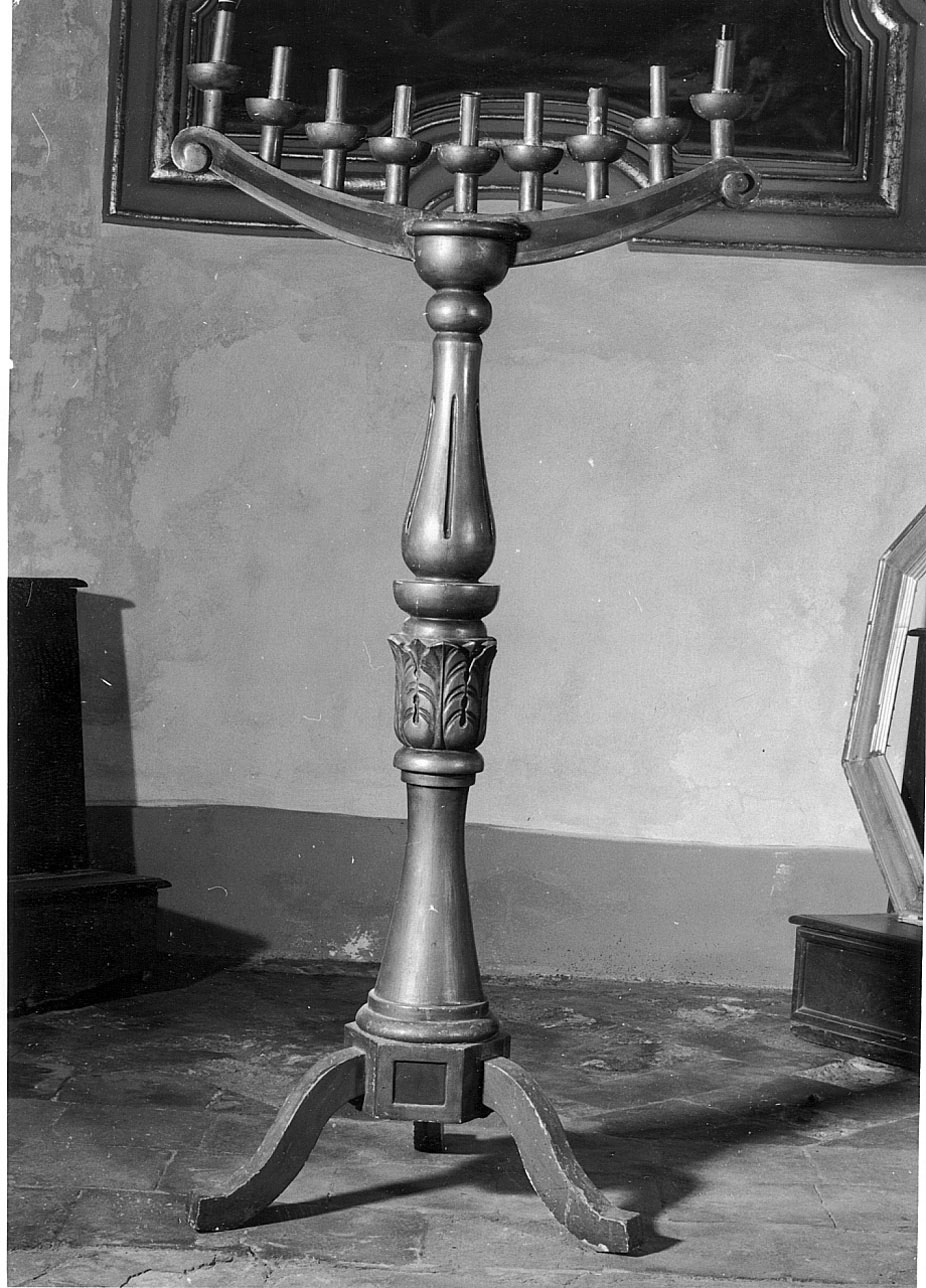 candelabro, opera isolata - produzione italiana (metà sec. XX)