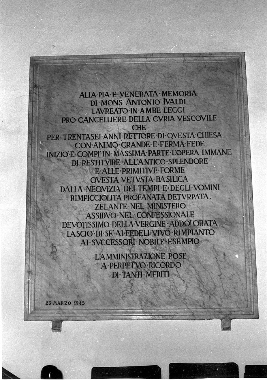 lapide commemorativa, opera isolata - produzione piemontese (sec. XX)