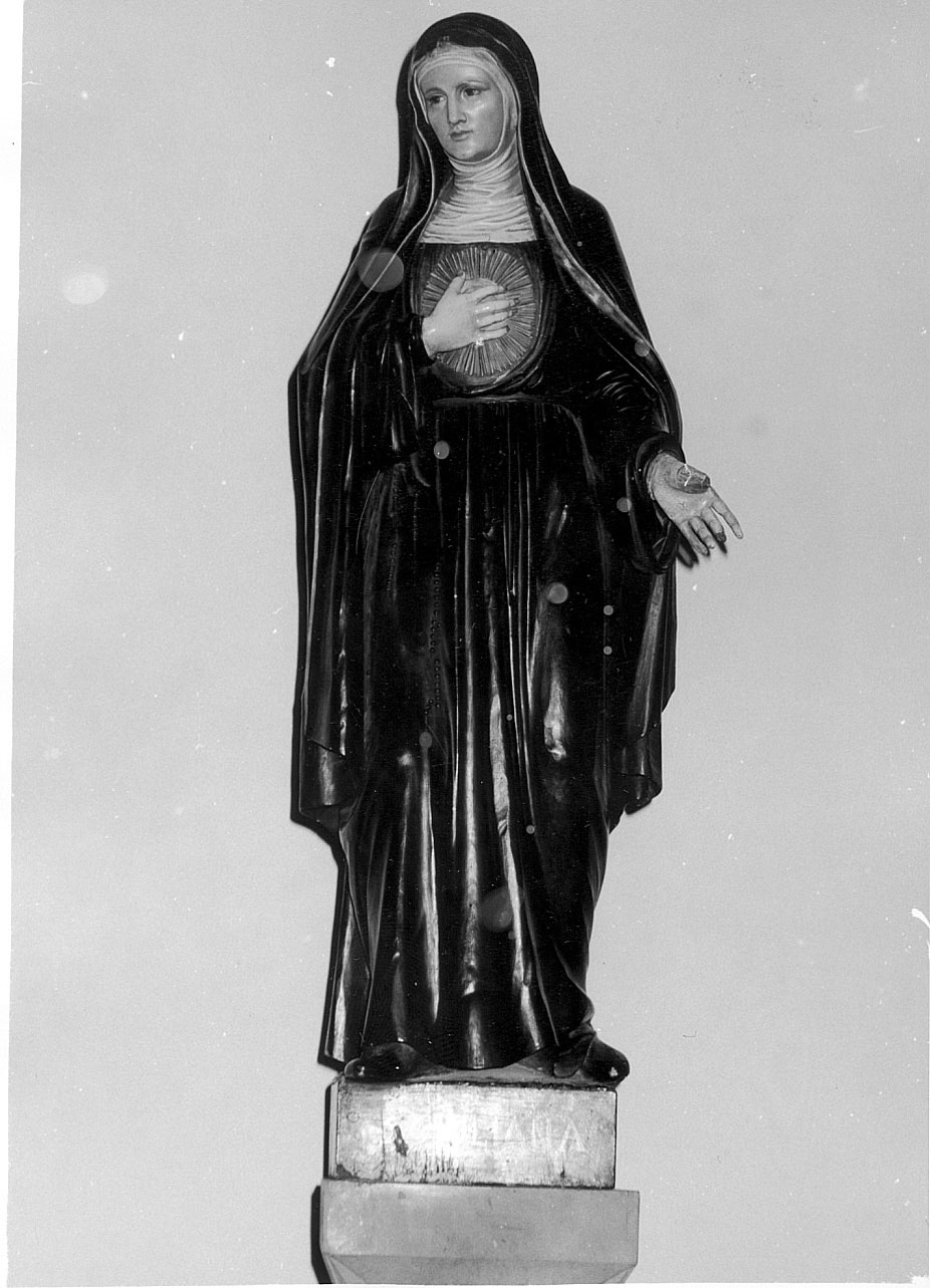 beata Giuliana di Liegi (statua, opera isolata) - ambito ligure (metà sec. XIX)