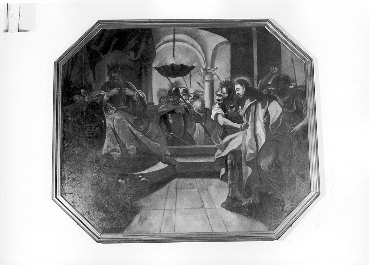 Cristo davanti a Caifa (dipinto, opera isolata) - ambito lombardo (prima metà sec. XVIII)