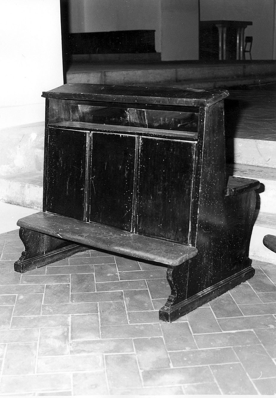 banco da chiesa, serie - ambito ligure-piemontese (sec. XIX)