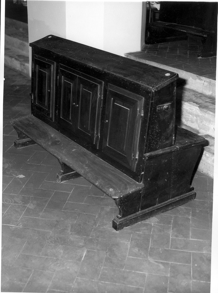 banco da chiesa, opera isolata - ambito ligure-piemontese (sec. XIX)