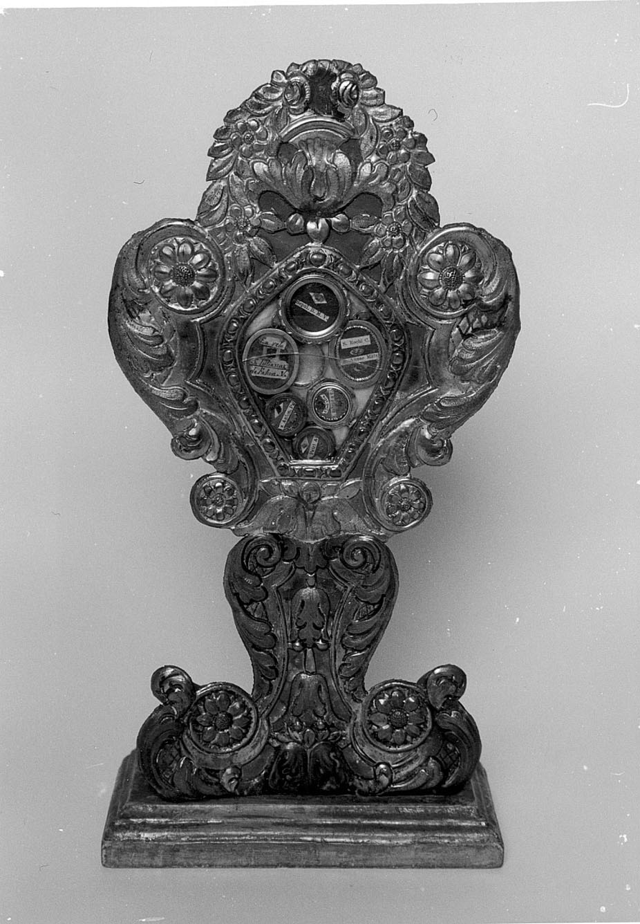 reliquiario - a ostensorio, opera isolata - ambito ligure-piemontese (primo quarto sec. XIX)