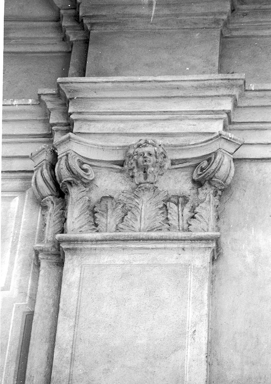 capitello di lesena, serie - bottega ligure (prima metà sec. XVIII)