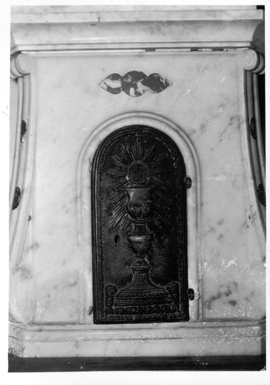 calice eucaristico (sportello di tabernacolo, elemento d'insieme) - bottega ligure (metà sec. XVIII)