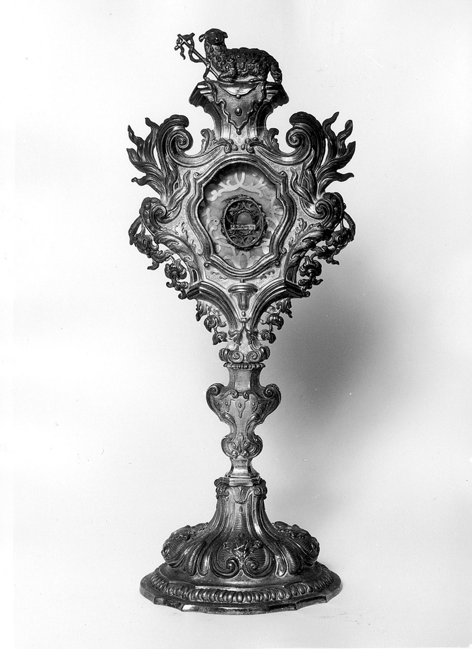 reliquiario - a OSTENSORIO, opera isolata - bottega ligure (seconda metà sec. XVIII)