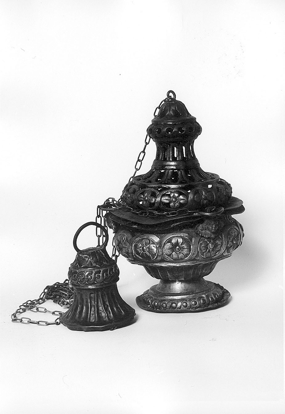 turibolo, elemento d'insieme - bottega ligure (prima metà sec. XIX)