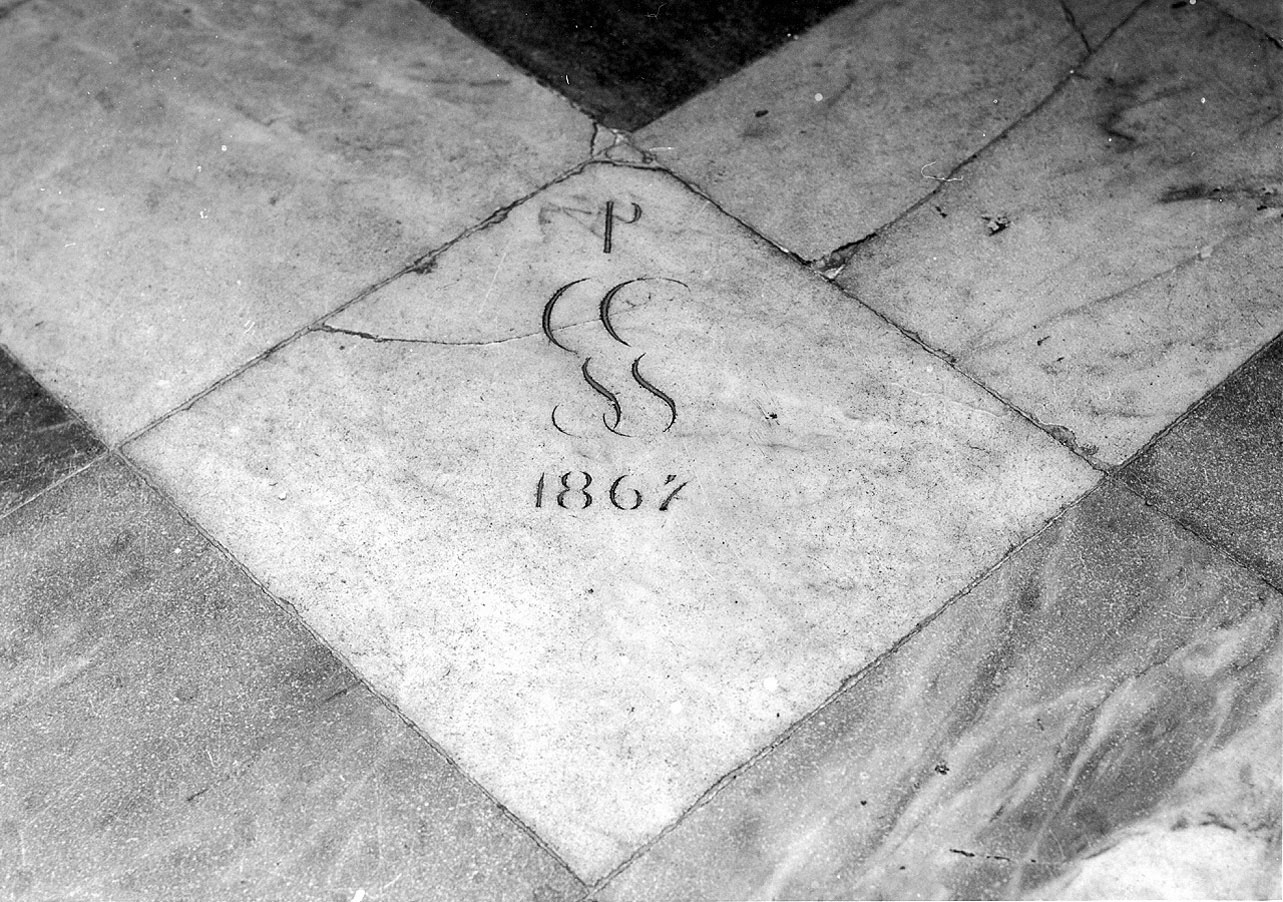 piastrella, elemento d'insieme - bottega ligure (?) (sec. XIX)