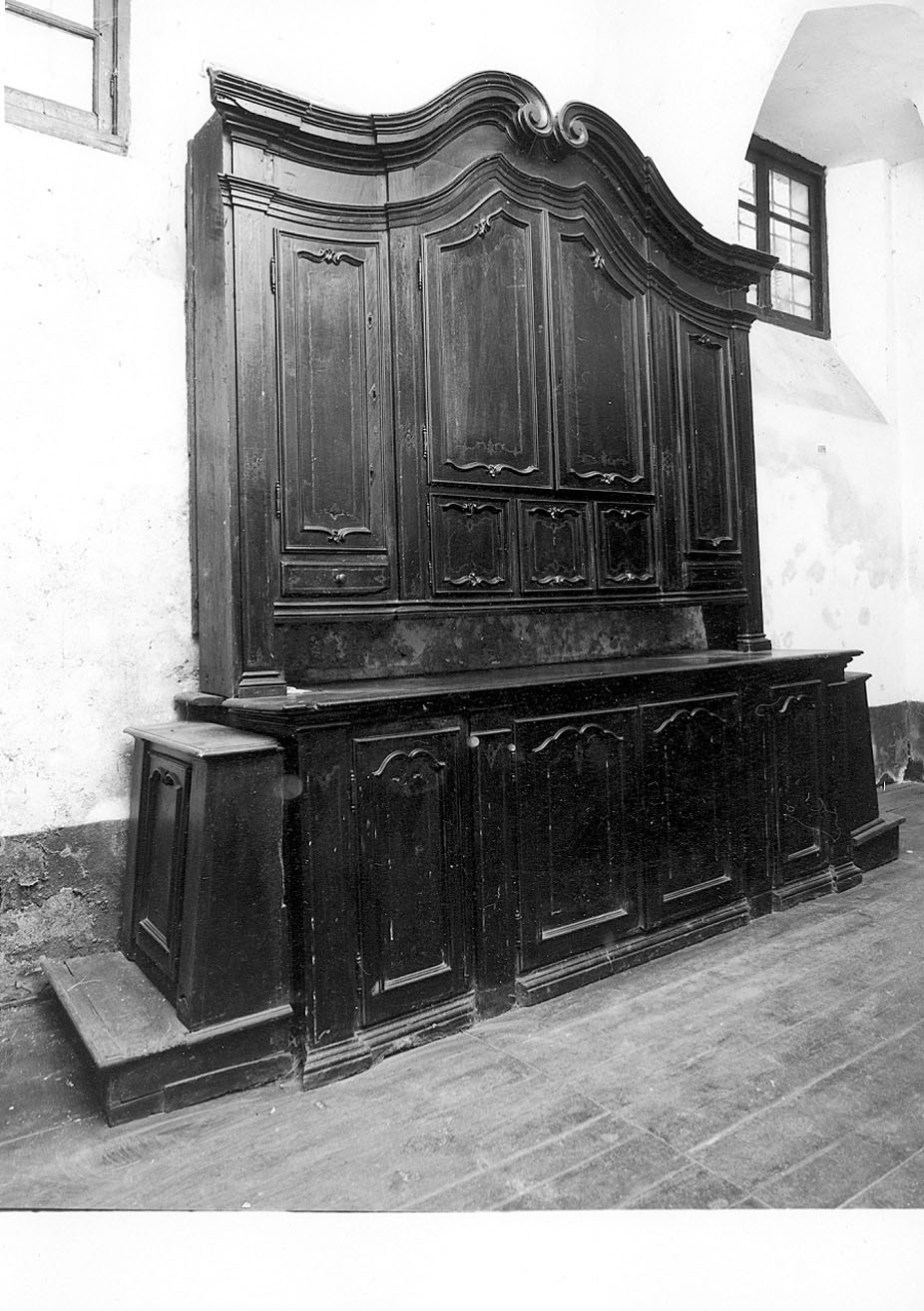 armadio da sacrestia, opera isolata - bottega ligure (seconda metà sec. XVIII)
