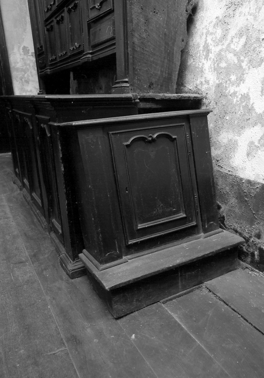 inginocchiatoio, serie - bottega ligure (seconda metà sec. XVIII)