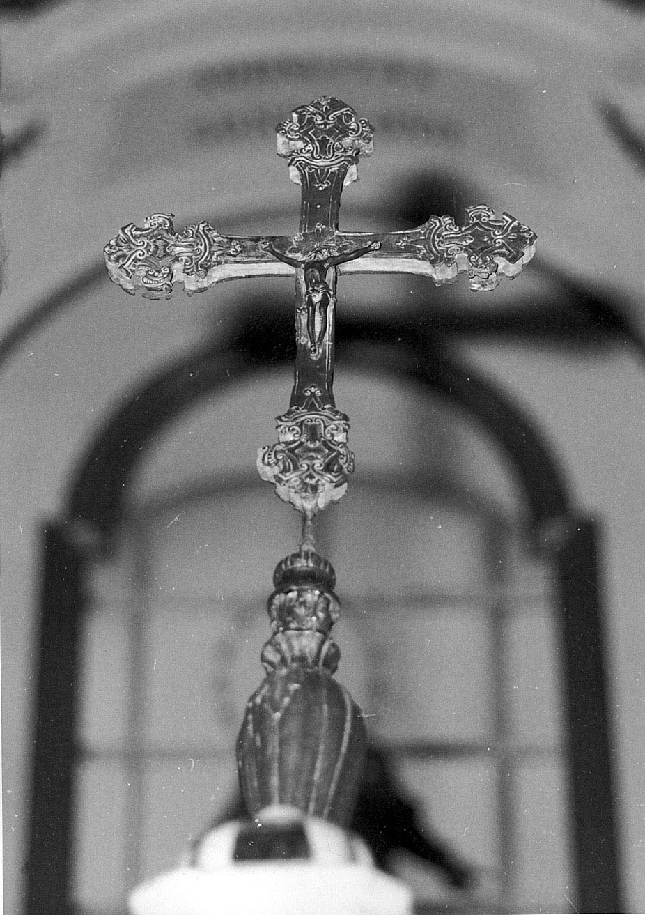 croce d'altare, opera isolata - bottega ligure (fine sec. XIX)