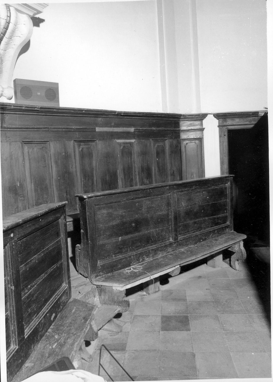 stalli del coro, opera isolata - bottega ligure (inizio sec. XIX)