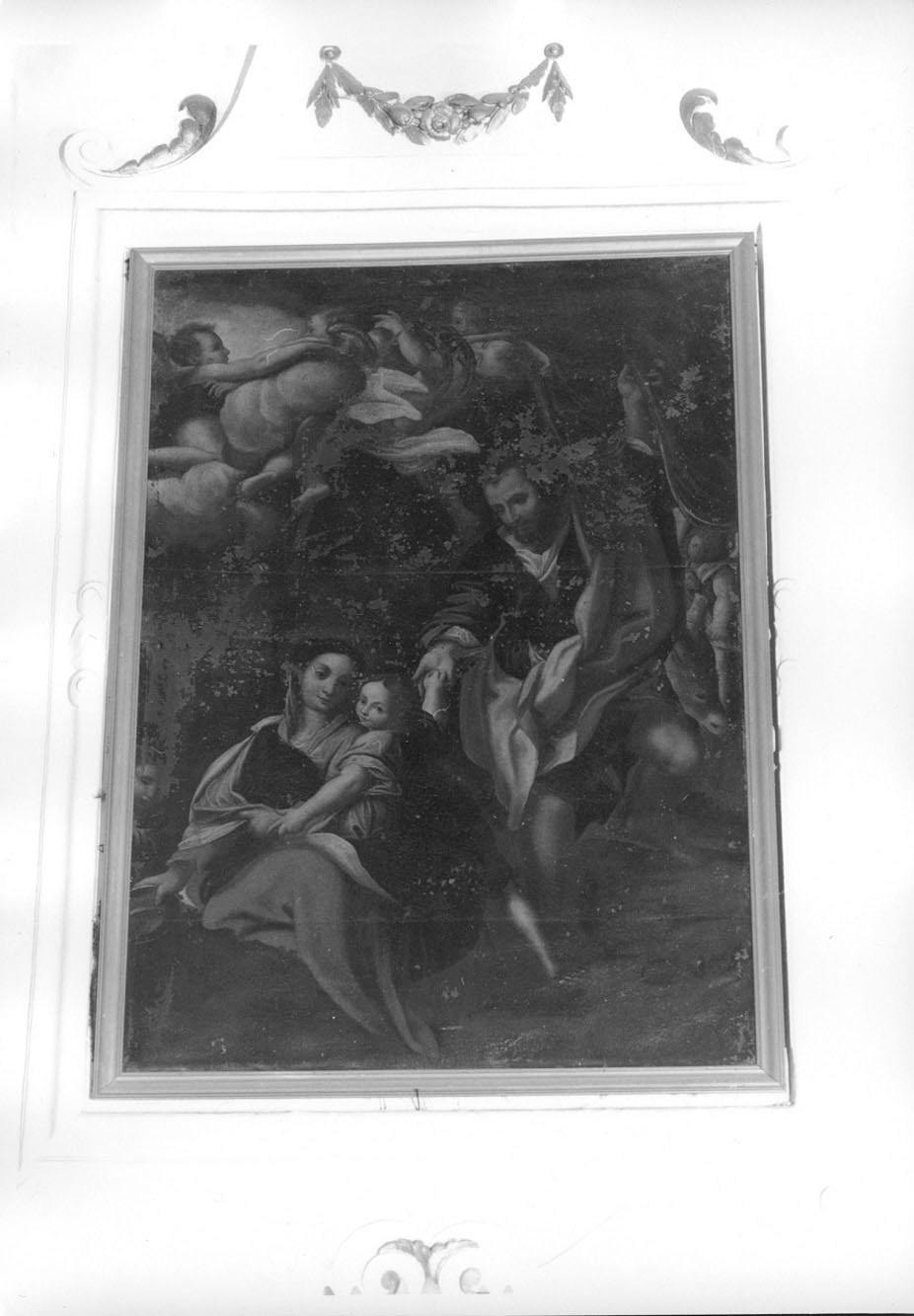 Madonna della Scodella, RIPOSO NELLA FUGA IN EGITTO (dipinto, opera isolata) - ambito ligure (seconda metà sec. XVII)