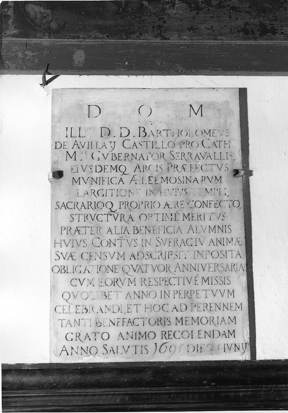 lapide commemorativa, opera isolata - bottega ligure (fine sec. XVII)