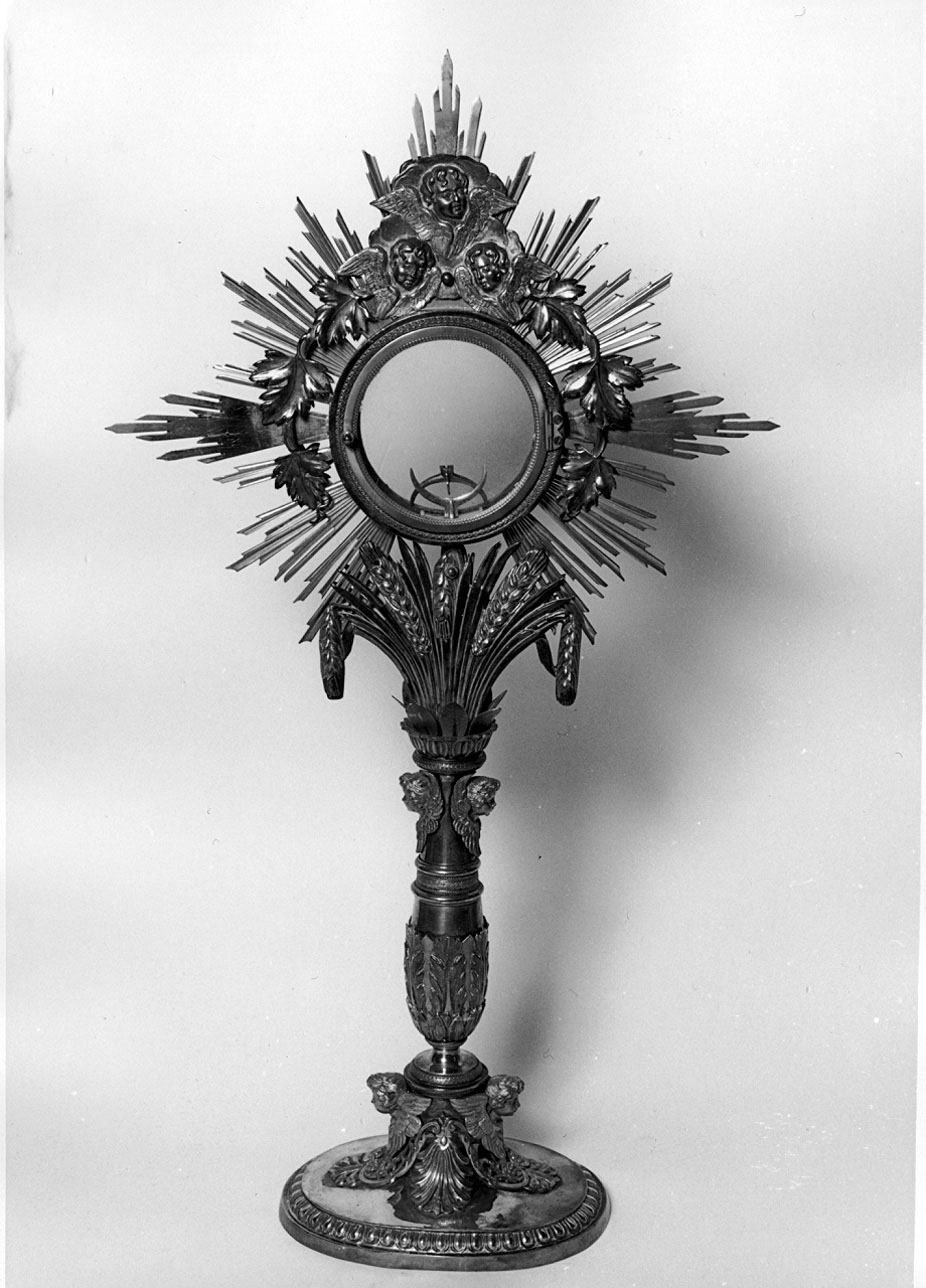 ostensorio, opera isolata - bottega ligure (primo quarto sec. XIX)