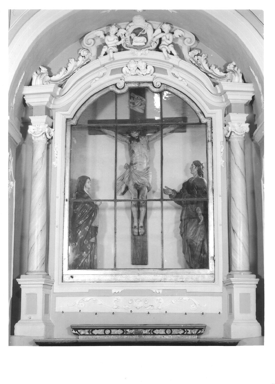 altare - a edicola, insieme - bottega piemontese (ultimo quarto sec. XVIII)