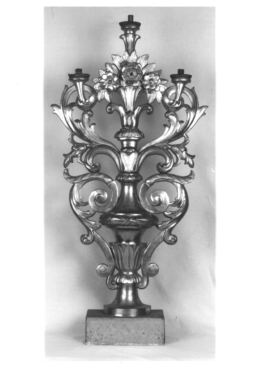 portacandelabro, serie di Minoja Giovanni (sec. XIX)