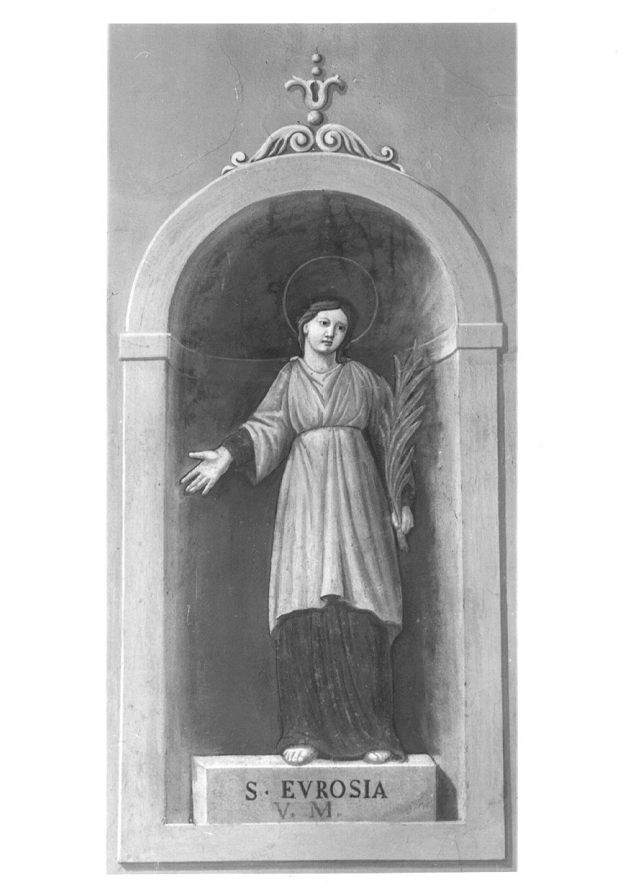 Sant'Eurosia (decorazione pittorica, elemento d'insieme) - ambito piemontese (seconda metà sec. XIX)