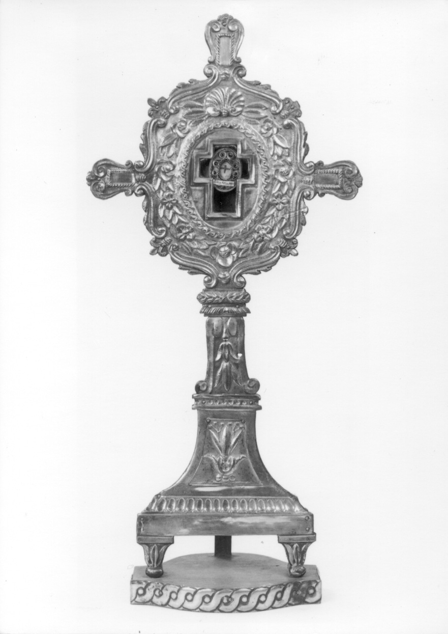 reliquiario - a ostensorio - manifattura casalese-vercellese (prima metà sec. XIX)
