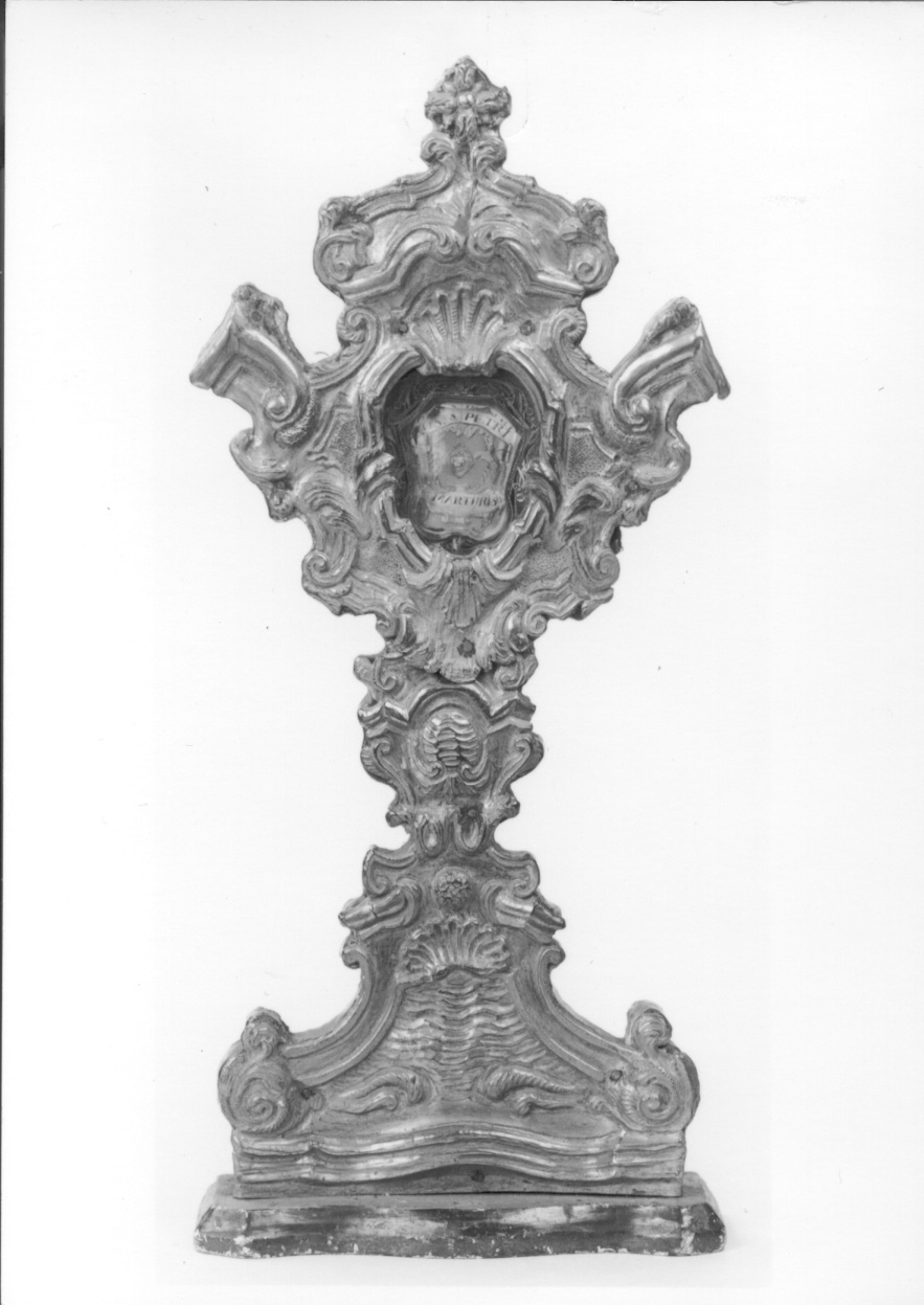 reliquiario - a ostensorio - ambito casalese-vecellese (prima metà sec. XVIII)