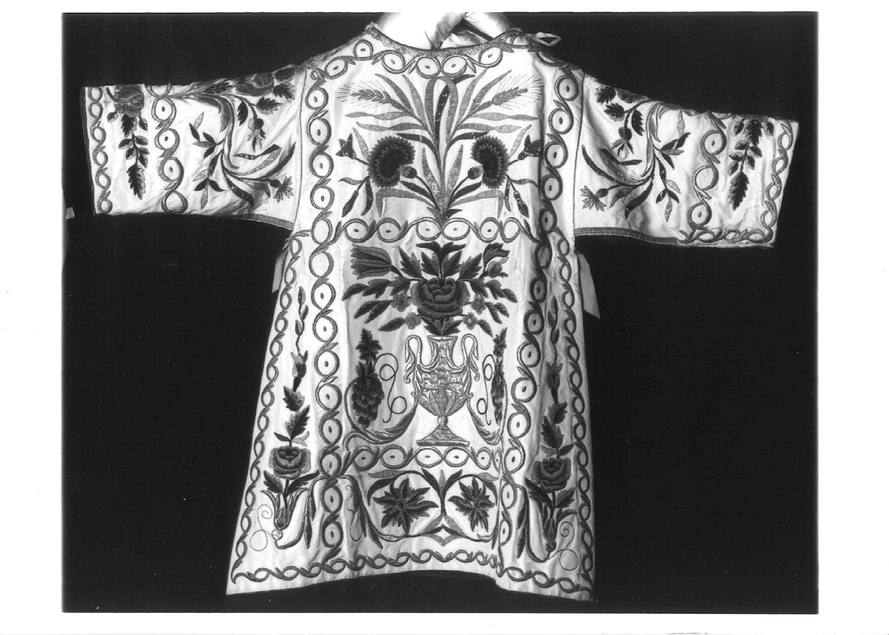 dalmatica, elemento d'insieme - manifattura piemontese (metà sec. XIX)