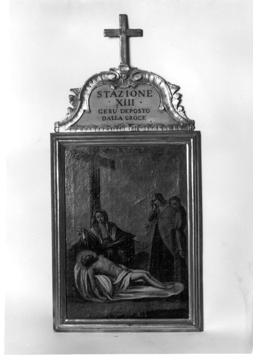 stazione XIII: Gesù deposto dalla croce (dipinto) - ambito lombardo (seconda metà sec. XVIII)