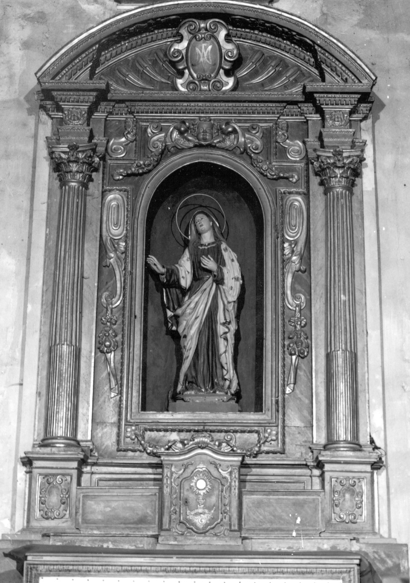 altare - a edicola, opera isolata - ambito piemontese (metà sec. XVIII, sec. XIX)