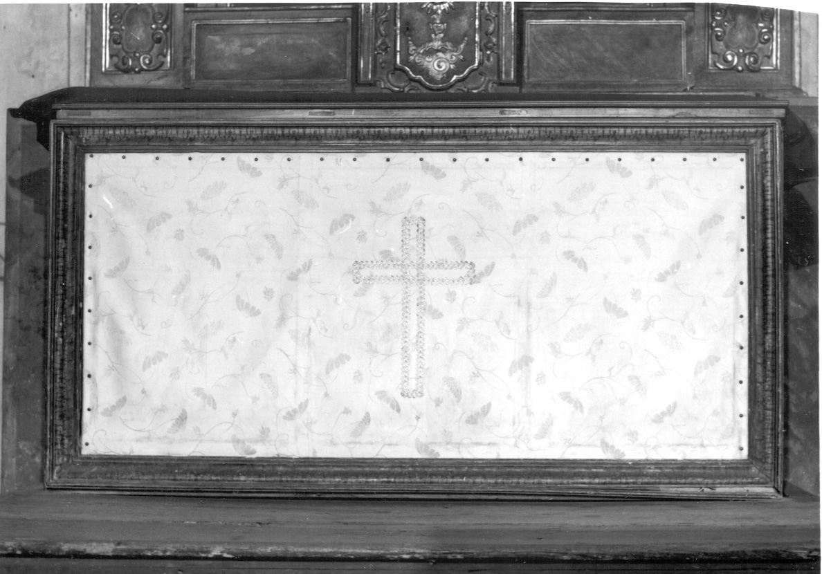 cornice per paliotto, opera isolata - ambito piemontese (sec. XIX)